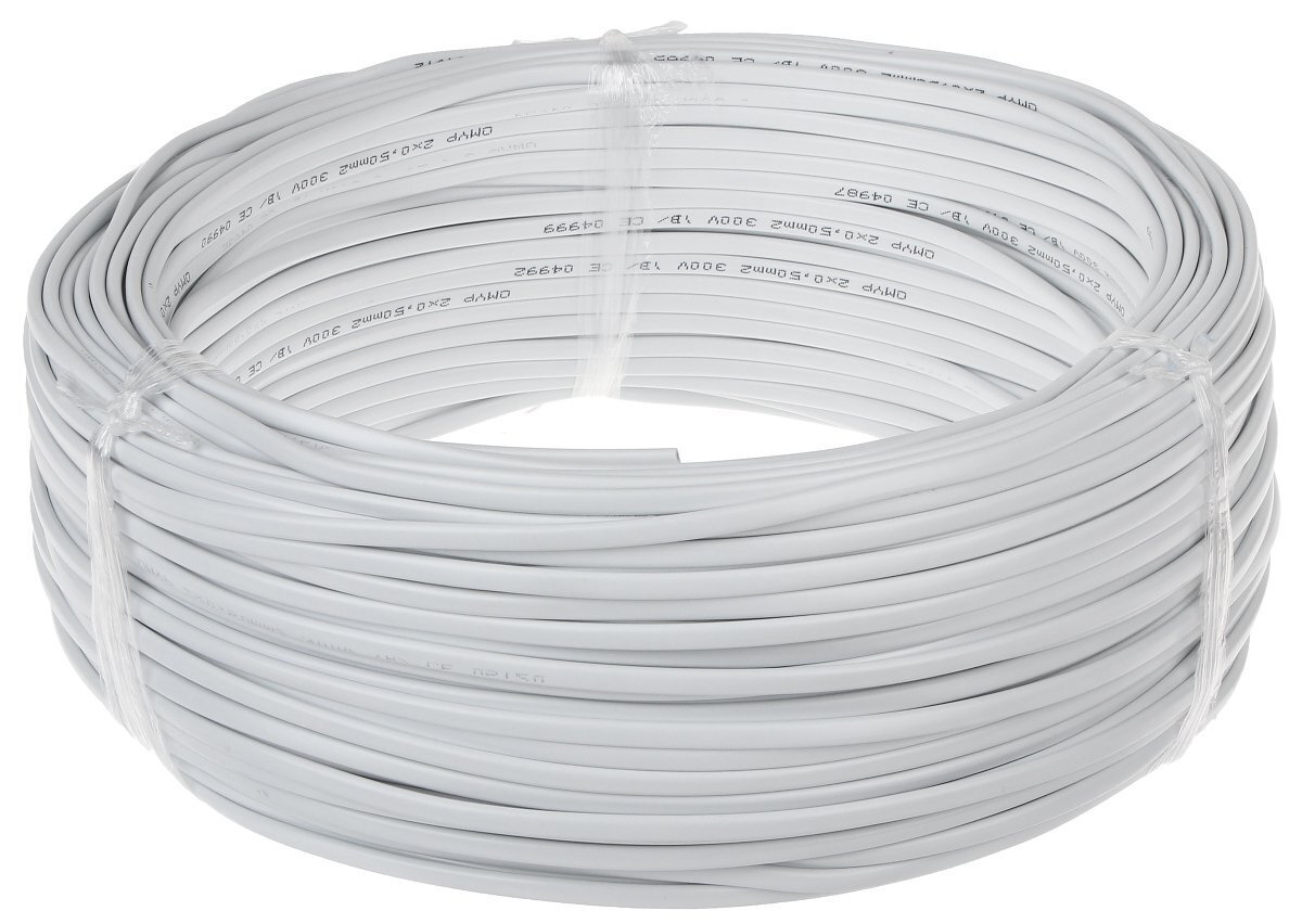Plakans elektriskais kabelis omyp-2x0.5 cena un informācija | Saules paneļi, komponentes | 220.lv