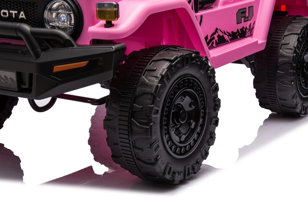 Vienvietīgs elektromobilis Toyota FJ, rozā krāsā cena un informācija | Bērnu elektroauto | 220.lv
