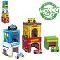 Puzle Pilsētas transportlīdzekļi kastēs Woopie Green цена и информация | Rotaļlietas zīdaiņiem | 220.lv