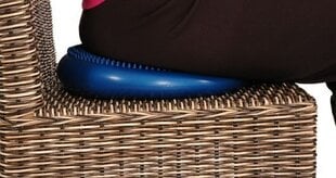 Балансировочная подушка для равновесия Mambo Max Standart, 33 см, с помпой, синяя цена и информация | Балансировочные подушки | 220.lv