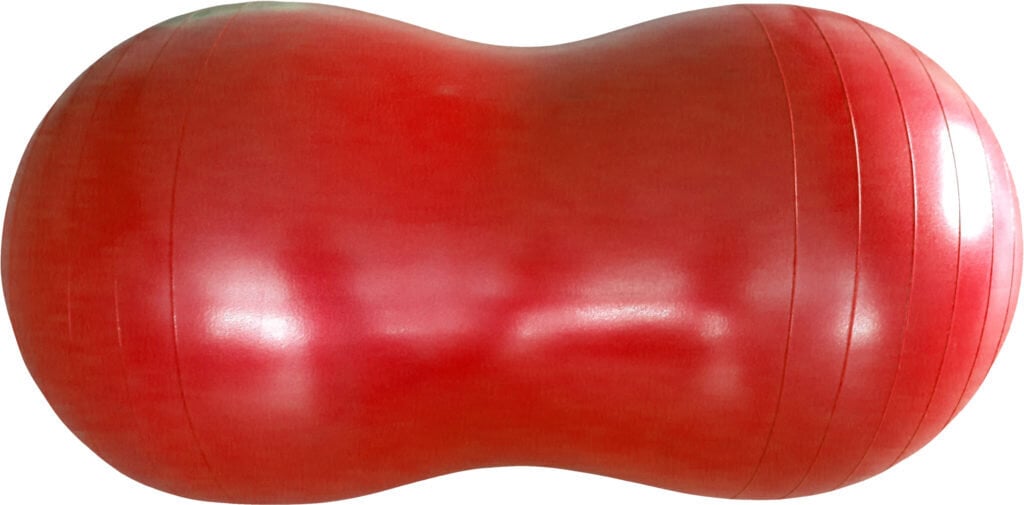 Bumba vingrojumiem Mambo Max, rieksta formā, sarkana cena un informācija | Vingrošanas bumbas | 220.lv