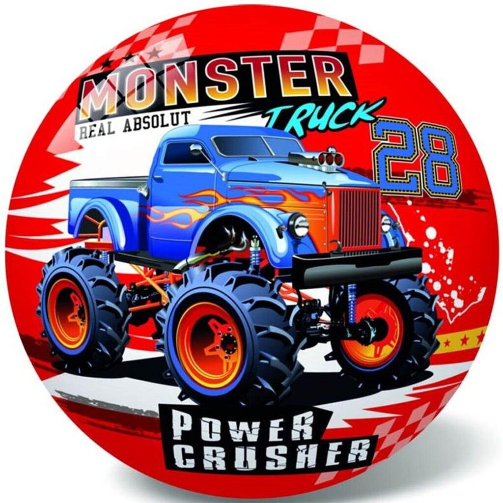 Gumijas bumba, 23 cm, monster truck цена и информация | Ūdens, smilšu un pludmales rotaļlietas | 220.lv