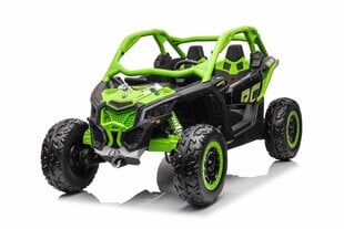 Divvietīgs bērnu elektromobilis Buggy Maverick Turbo RR, zaļš цена и информация | Электромобили для детей | 220.lv