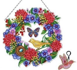 Большие подвесные цветы и птицы с подсветкой цена и информация | Алмазная мозаика | 220.lv