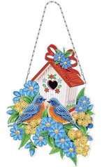 Маленький подвесной домик-гнездо и птицы цена и информация | Алмазная мозаика | 220.lv