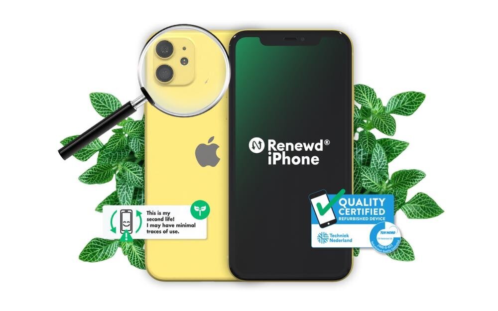 Renewd® Apple iPhone 11 128GB RND-P143128 Yellow cena un informācija | Mobilie telefoni | 220.lv