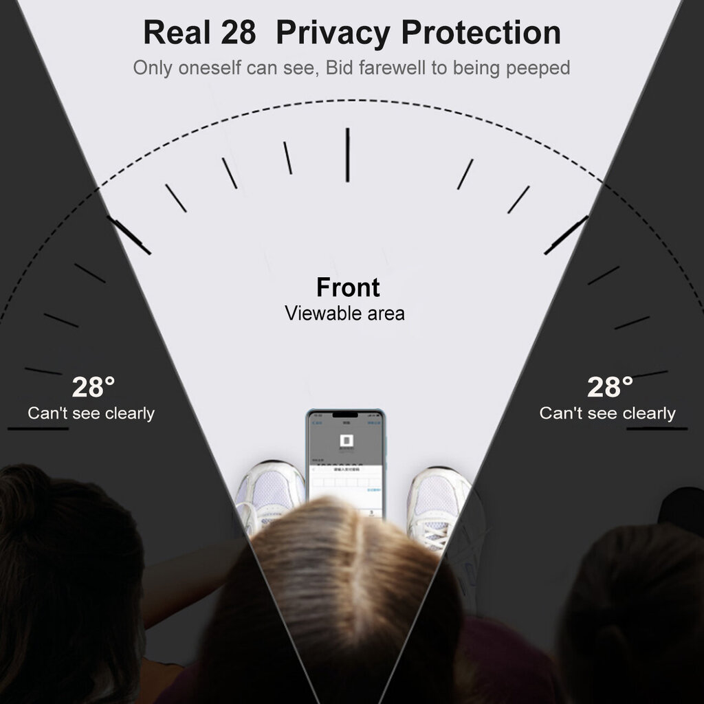 Privacy aizsargstikls priekš Apple iPhone 15 Plus, 3 gab. cena un informācija | Ekrāna aizsargstikli | 220.lv
