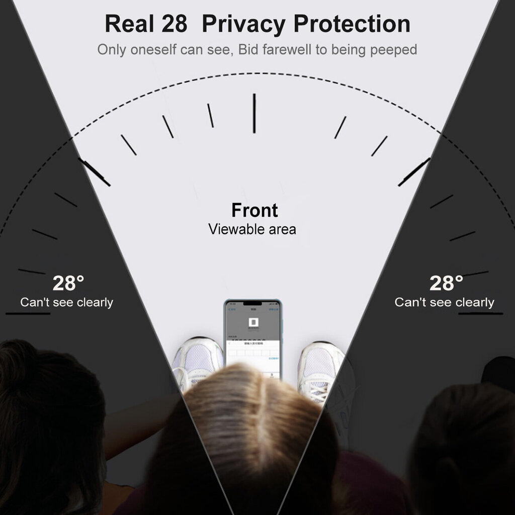 Privacy aizsargstikls priekš Apple iPhone 15 Pro, 3 gab. cena un informācija | Ekrāna aizsargstikli | 220.lv