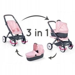 Leļļu rati 3in1 Smoby Maxi-Cosi Quinny rozā cena un informācija | Rotaļlietas meitenēm | 220.lv