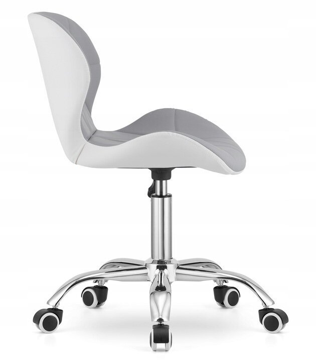 Grozāmais galda krēsls Muf-Art Dorm, pelēks/balts cena un informācija | Biroja krēsli | 220.lv