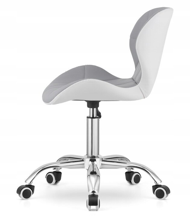 Grozāmais galda krēsls Muf-Art Dorm, pelēks/balts цена и информация | Biroja krēsli | 220.lv