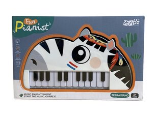 Детское пианино, 22 клавиш, Zebra Piano цена и информация | Развивающие игрушки | 220.lv