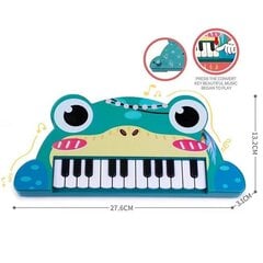 Детское пианино, 22 клавиш, Frog Piano цена и информация | Развивающие игрушки | 220.lv