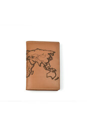 Кожаная обложка для паспорта Loemi, светло коричневая цена и информация | Мужские кошельки | 220.lv