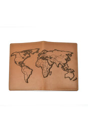 Кожаная обложка для паспорта Loemi, светло коричневая цена и информация | Мужские кошельки | 220.lv
