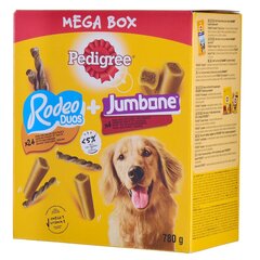 Pedigree Mega Box Rodeo Duos Jumbone kārums suņiem, 780 g цена и информация | Лакомства для собак | 220.lv