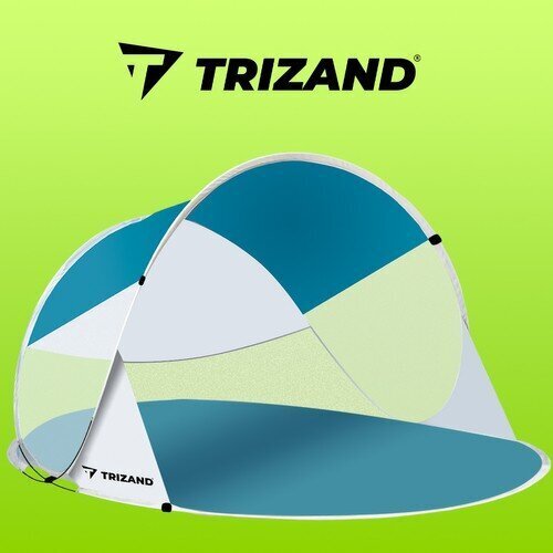 Pludmales telts Trizand 20974, zila/balta цена и информация | Teltis | 220.lv