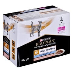 Purina Feline Veterinary Diets NF Renal Function kaķiem ar lasi, 10x85 g цена и информация | Консервы для котов | 220.lv