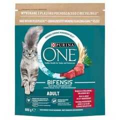 Purina One Bifensis sausa kaķiem ar liellopu gaļu, 800 g cena un informācija | Sausā barība kaķiem | 220.lv