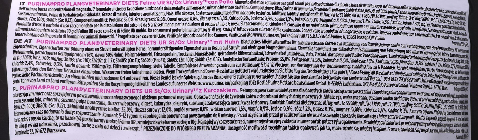 PurinaPVD Feline Urinary kaķiem ar vistu, 350 g cena un informācija | Sausā barība kaķiem | 220.lv