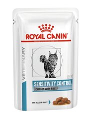 Royal Canin Sensitivity Control kaķiem ar vistu un rīsiem, 12x85 g cena un informācija | Konservi suņiem | 220.lv