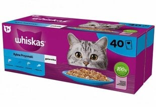 Whiskas Fish Favourites in jelly kaķiem, 40x85 g cena un informācija | Whiskas Zoo preces | 220.lv