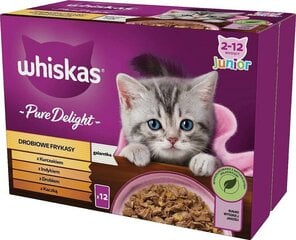 Whiskas Pure Delight komplekts kaķiem, 12x85 g cena un informācija | Whiskas Zoo preces | 220.lv