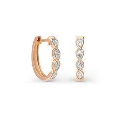 Zelta auskari ar briljantu Gold Diamonds sievietēm W62665880 цена и информация | Серьги | 220.lv