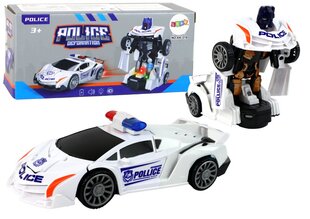 Policijas automašīnas transformers 2in1, balts cena un informācija | Attīstošās rotaļlietas | 220.lv