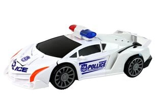 Policijas automašīnas transformers 2in1, balts цена и информация | Развивающие игрушки | 220.lv