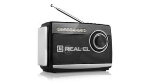 REAL-EL X-510, радио, FM/AM/SW, USB, SD-карта, фонарик, питание от аккумулятора цена и информация | Радиоприемники и будильники | 220.lv