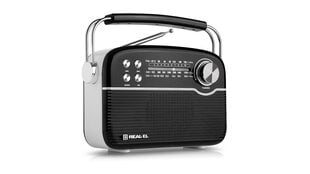  REAL-EL X-545, портативное радио, FM-радио AM/SW, USB, SD-карта, AUX, питание от аккумулятора цена и информация | Радиоприемники и будильники | 220.lv