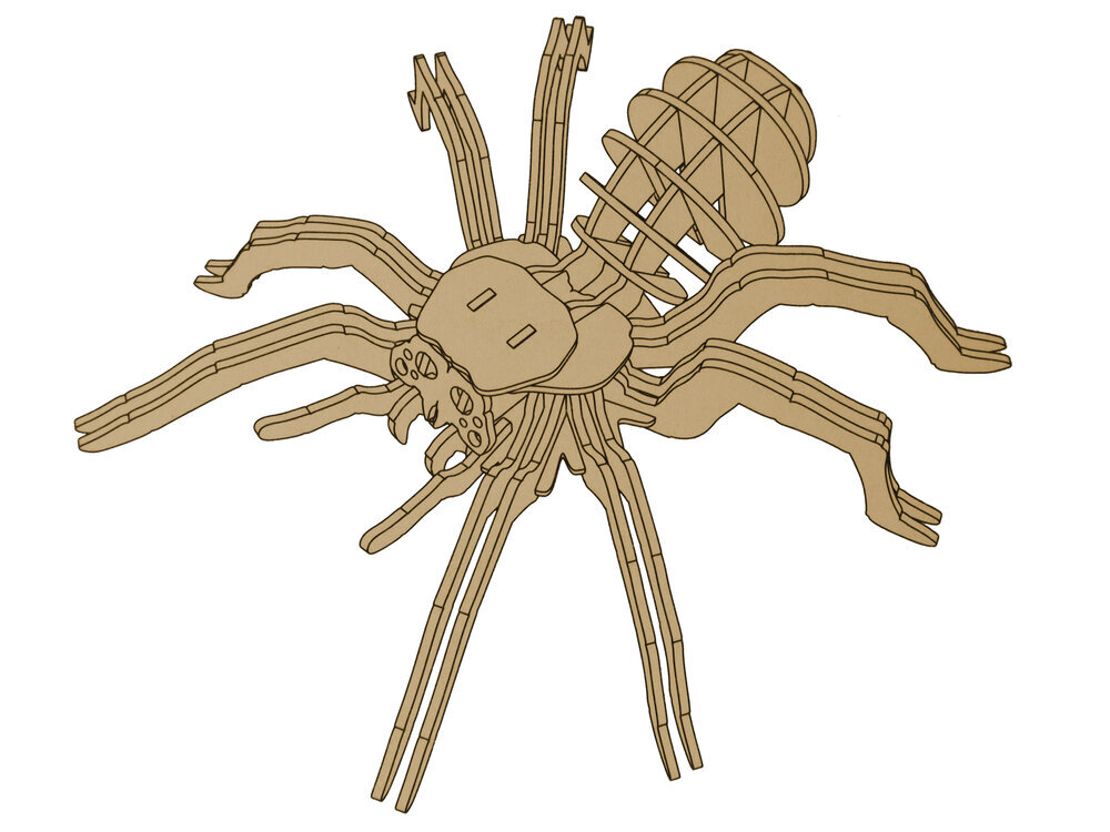 Koka 3D puzle Zirneklis, 31 d. cena un informācija | Puzles, 3D puzles | 220.lv