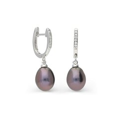 Sudraba auskari un pērlēm Silver Pearls sievietēm W62617923 cena un informācija | Auskari | 220.lv
