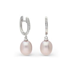 Sudraba auskari un pērlēm Silver Pearls sievietēm W62617800 cena un informācija | Auskari | 220.lv