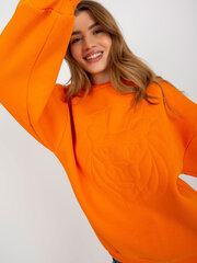 Женский светло-оранжевый свитер с косами цена и информация | Женские толстовки | 220.lv