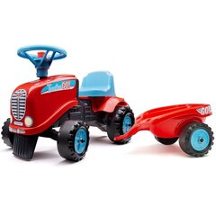 Traktors ar piekabi Falk Go, sarkans cena un informācija | Falk Rotaļlietas, bērnu preces | 220.lv