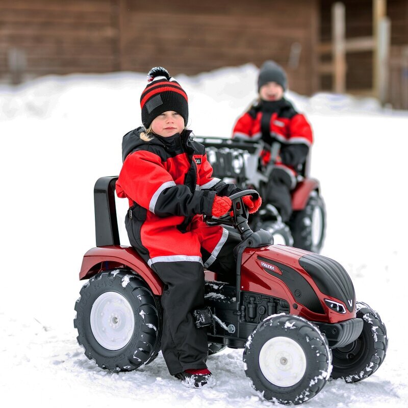 Pedāļu traktors ar piekabi Falk Valtra, sarkans cena un informācija | Rotaļlietas zīdaiņiem | 220.lv