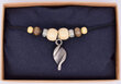 Vīriešu kaklarota ar pērlītēm, smilškrāsas Sahāras smilšu dabas dizains цена и информация | Kaklarotas | 220.lv
