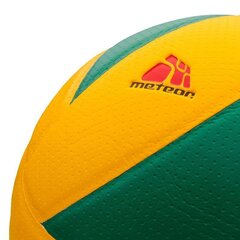 Волейбольный мяч Meteor 10087, размер 4, желтый/зеленый цвет цена и информация | Волейбольные мячи | 220.lv
