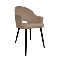Bēšs krēsls, Decorates Alex black, 87x65 cm, samta cena un informācija | Virtuves un ēdamistabas krēsli | 220.lv