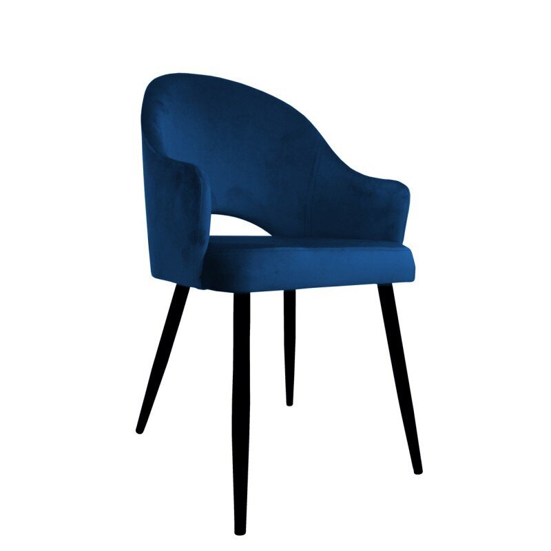 Krēsls Decorates, Alex black 87x65 cm, zils cena un informācija | Virtuves un ēdamistabas krēsli | 220.lv