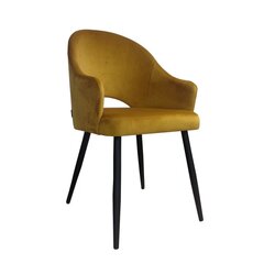 Krēsls ēdamistabai, Decorates Alex II, 87x65 cm, dzeltenā cena un informācija | Virtuves un ēdamistabas krēsli | 220.lv