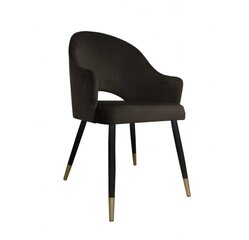 Velveta krēsls ēdamistabai, Decorates Alex duo, 87x65 cm, brūns cena un informācija | Virtuves un ēdamistabas krēsli | 220.lv