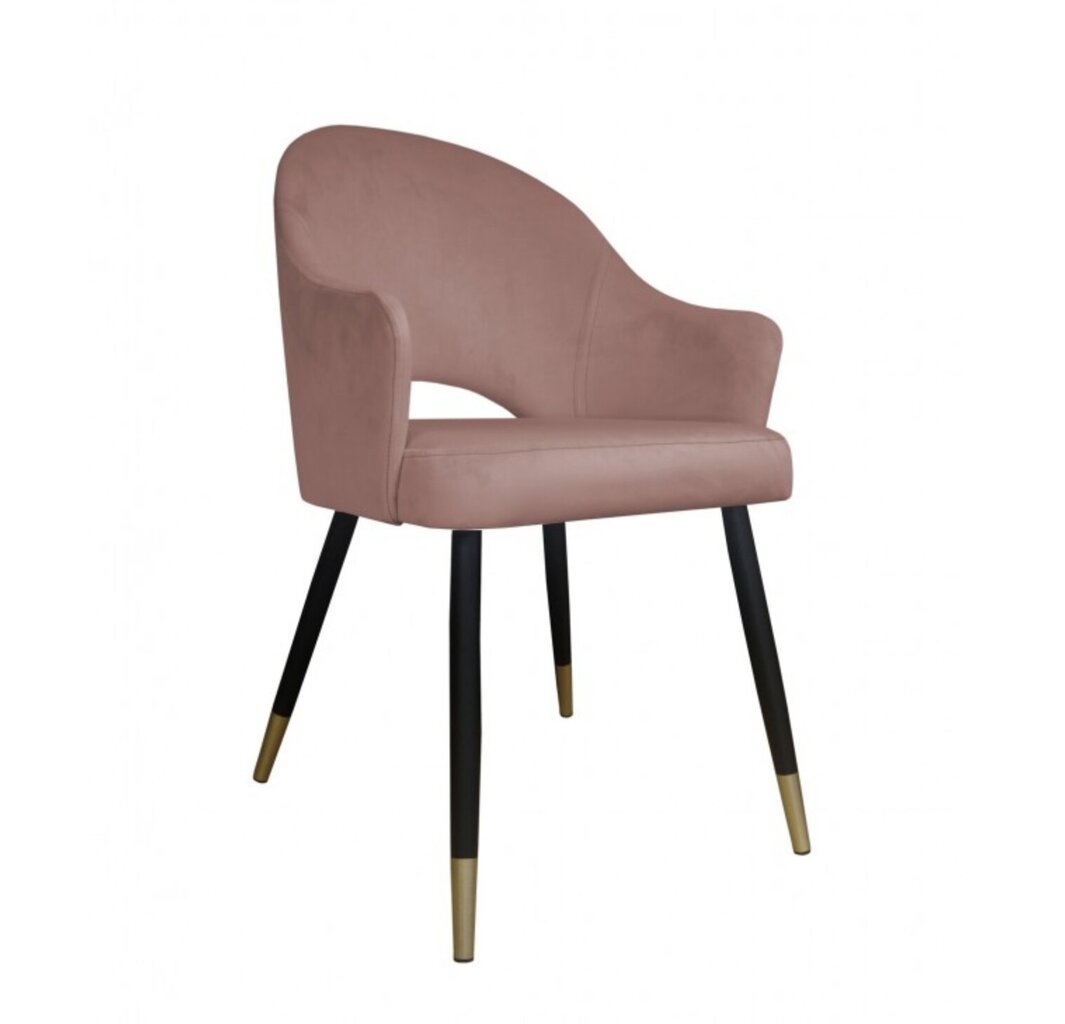 Velveta krēsls ēdamistabai, Decorates Alex duo, 87x65 cm, Rozā цена и информация | Virtuves un ēdamistabas krēsli | 220.lv