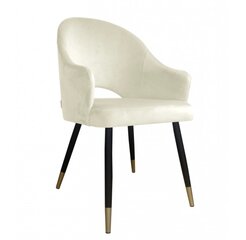 Velveta krēsls ēdamistabai, Decorates Alex duo, 87x65 cm, Krēmkrāsains cena un informācija | Virtuves un ēdamistabas krēsli | 220.lv