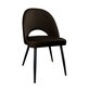 Velveta krēsls ēdamistabai, Decorates Tillo black, 87x53 cm, brūns cena un informācija | Virtuves un ēdamistabas krēsli | 220.lv