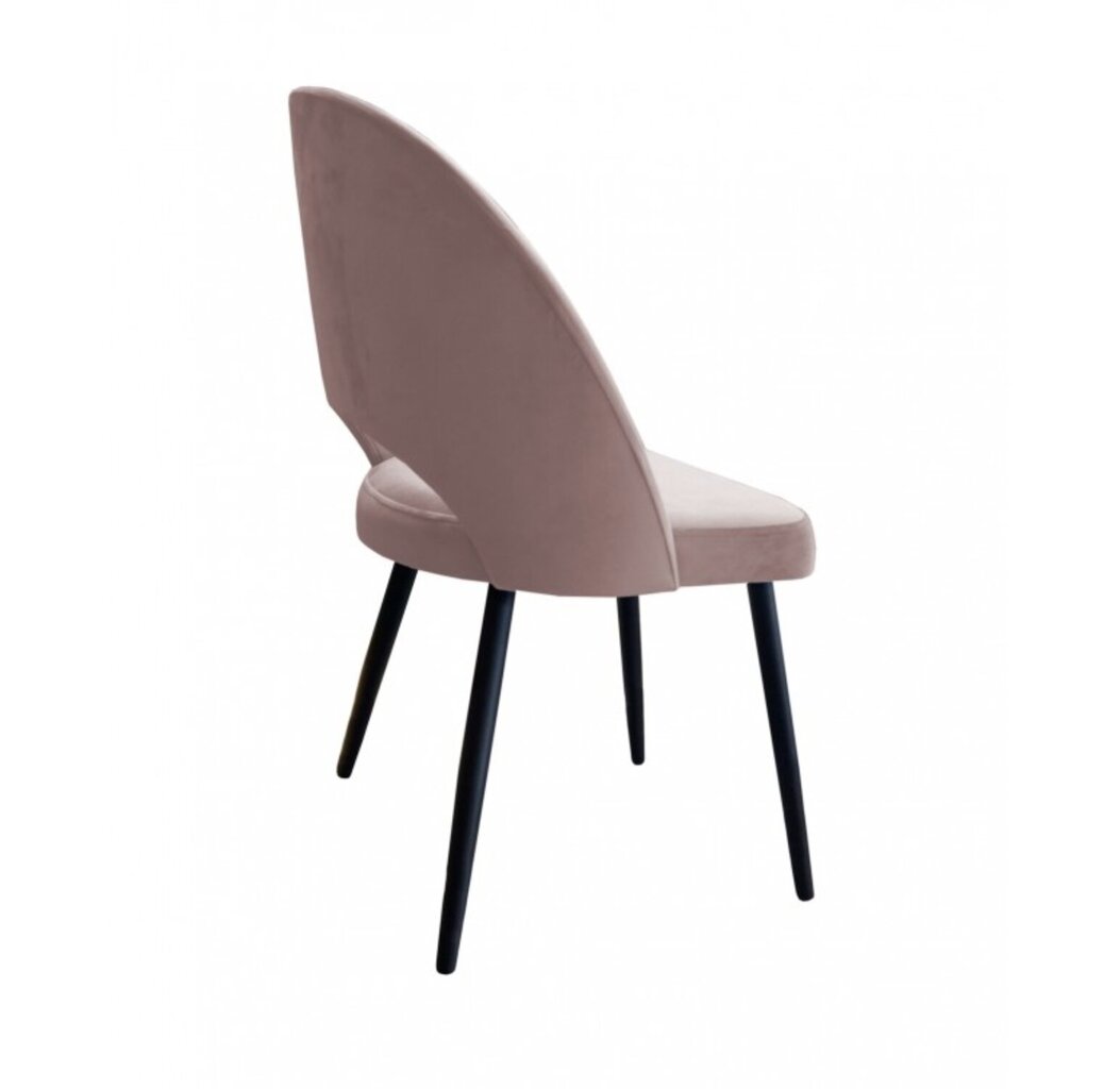 Velveta krēsls ēdamistabai, Decorates Tillo black, 87x53 cm, Rozā цена и информация | Virtuves un ēdamistabas krēsli | 220.lv
