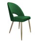 Velveta krēsls ēdamistabai, Decorates Tillo gold, 87x53 cm, Zaļš цена и информация | Virtuves un ēdamistabas krēsli | 220.lv