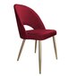 Velveta krēsls ēdamistabai, Decorates Tillo gold, 87x53 cm, Sarkanais cena un informācija | Virtuves un ēdamistabas krēsli | 220.lv